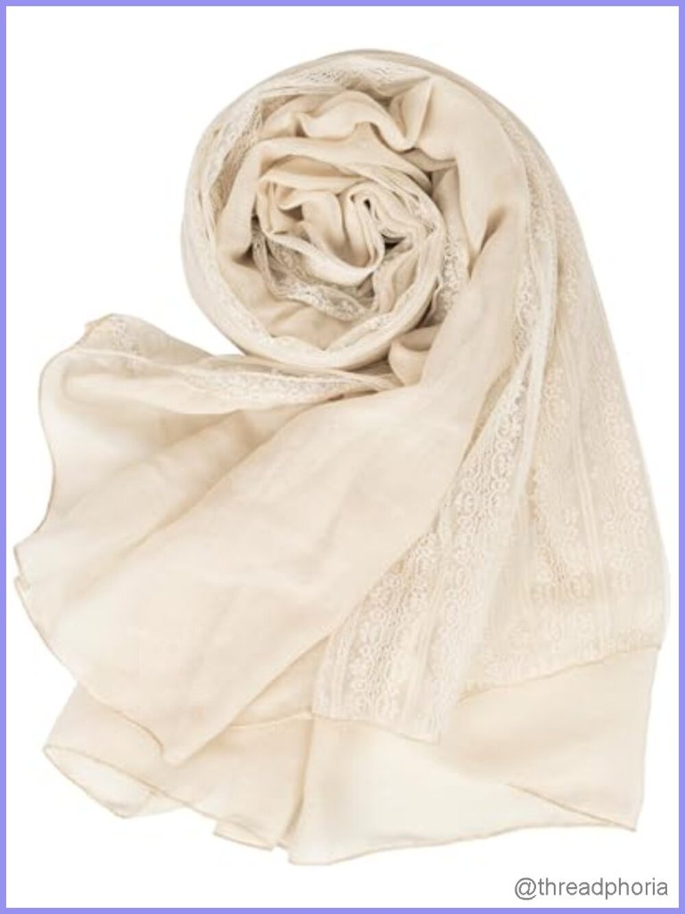 Fashion Lace Cotton-Linen Sun-Protection Shawl Wrap Scarf